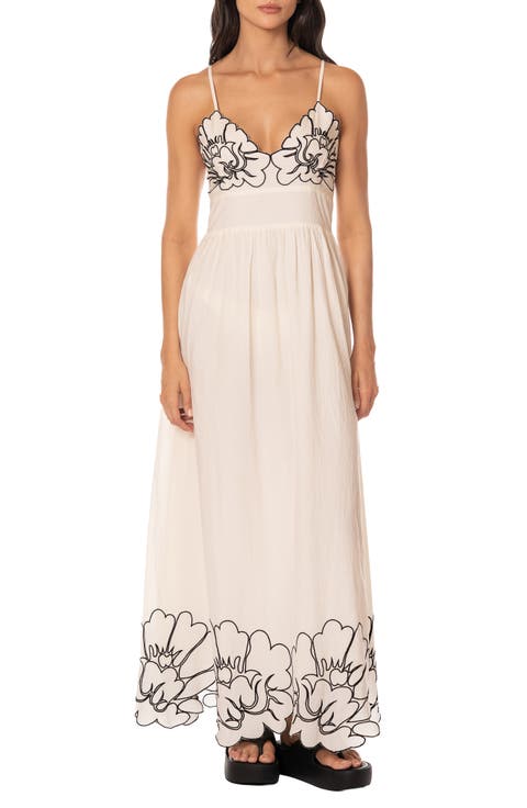 Pendiente Isis Cotton Cover-Up Maxi Dress