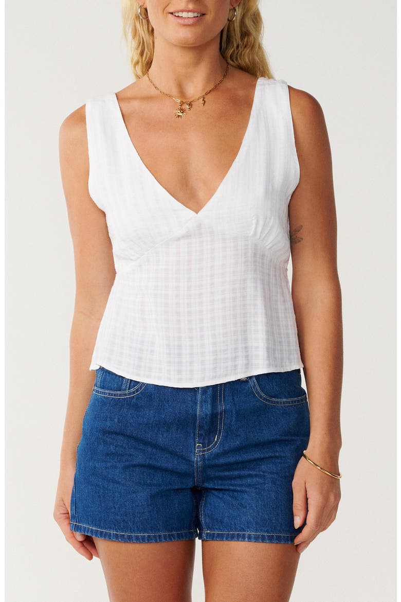 Island Dreams V-Neck Tank, Main, color, WHITE