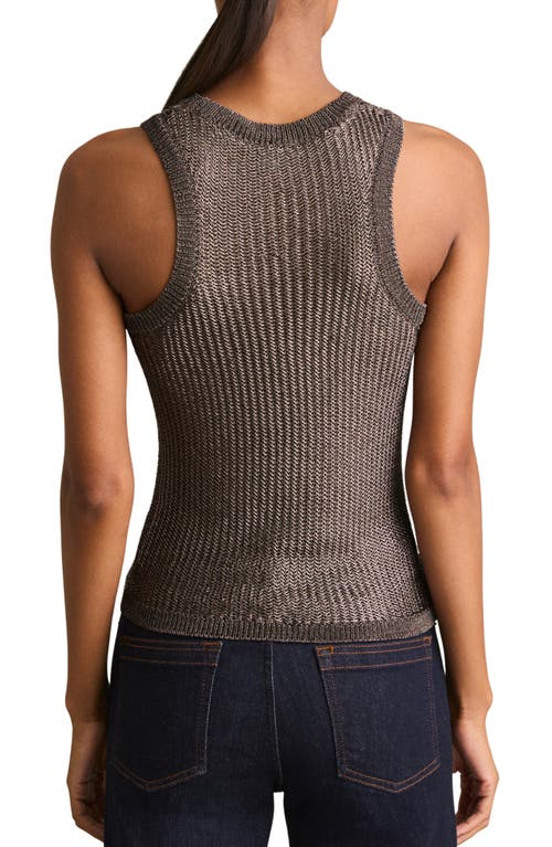 Shop Reiss Tia Chevron Stitch Metallic Tank