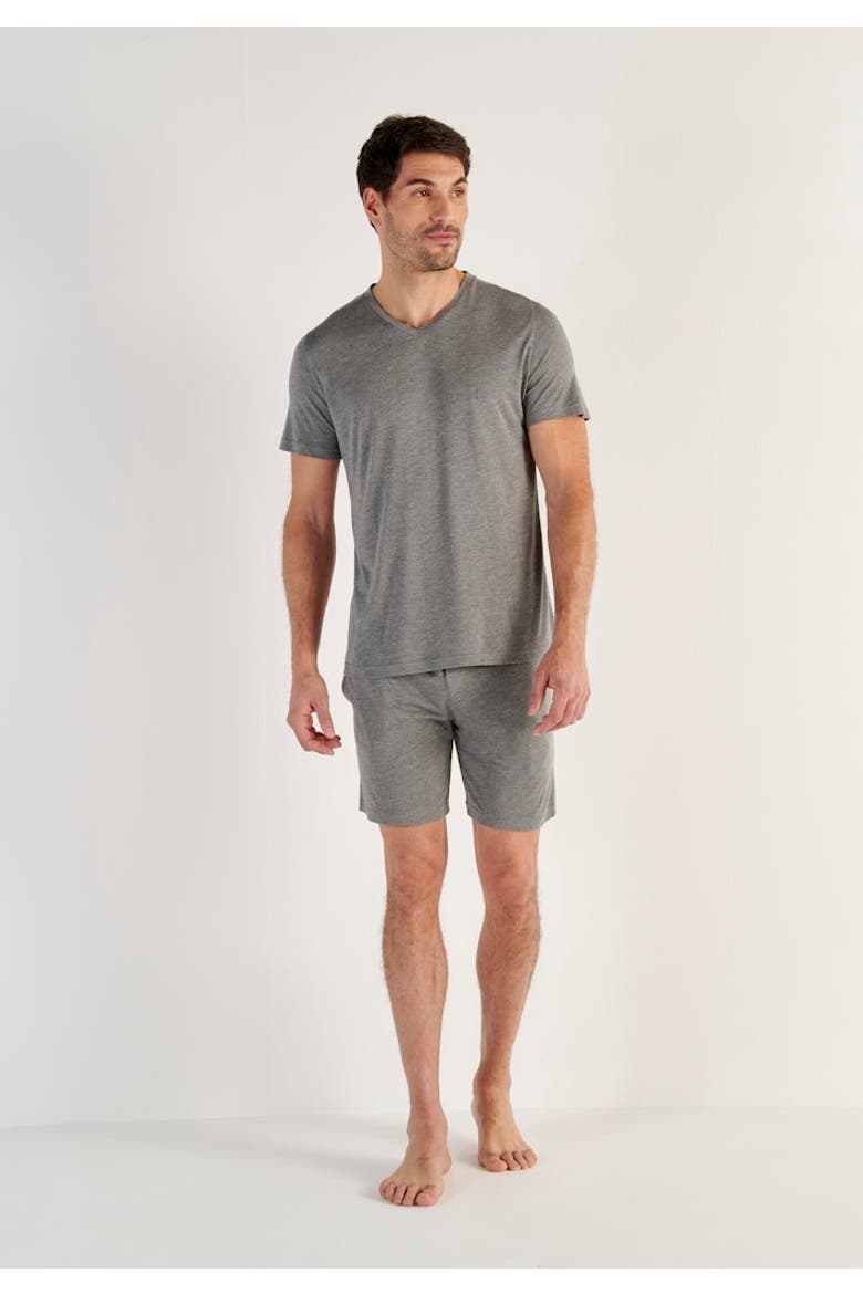 Cocooning V-Neck T-Shirt, Alternate, color, Grey
