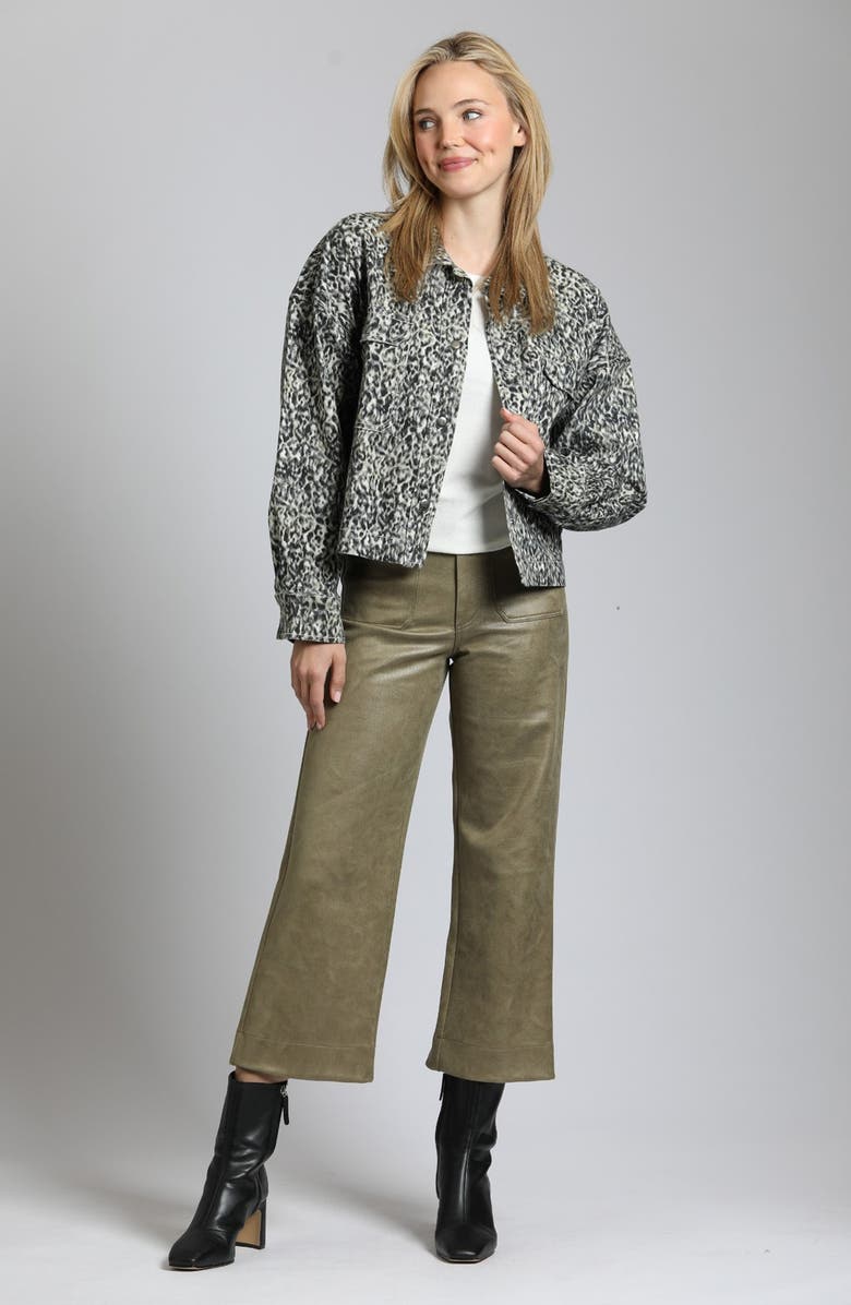 APNY Scribble Abstract Print Snap-Up Shirt Jacket, Alternate, color, 