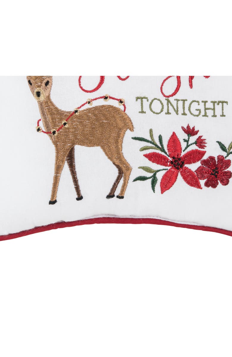 C&F Home Guide My Sleigh Small Christmas Accent Pillow, 10" x 10", Alternate, color, Brown