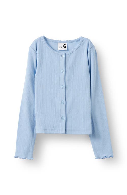 Cotton On Kids Kid's Emma Button Through Long Sleeve In Blue