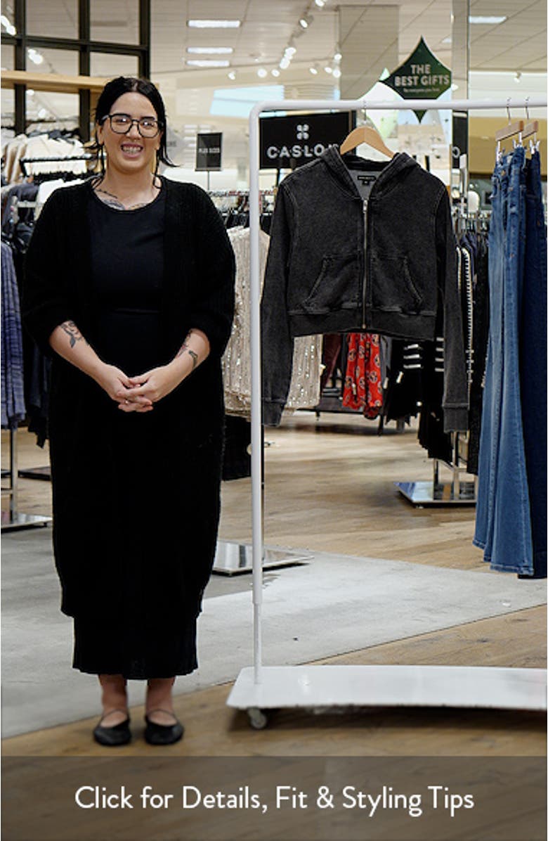 Jeanius Shrunken French Terry Zip Hoodie, sales video thumbnail