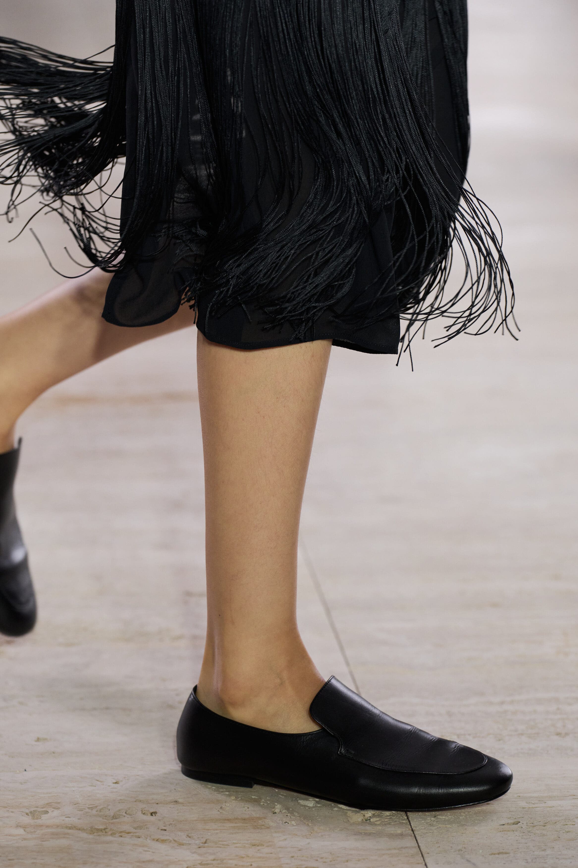 Leather Loafers, Alternate, color, BLACK