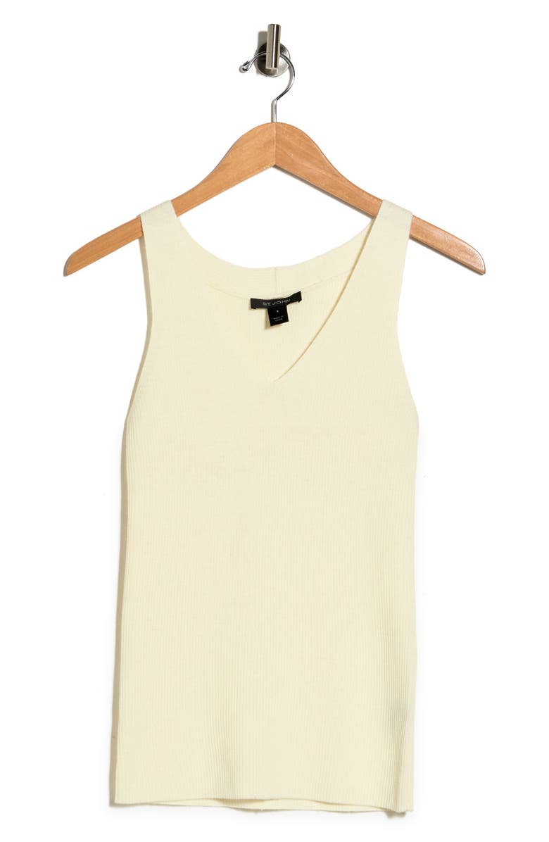 St. John Collection Wool Blend Knit Shell, Alternate, color, 