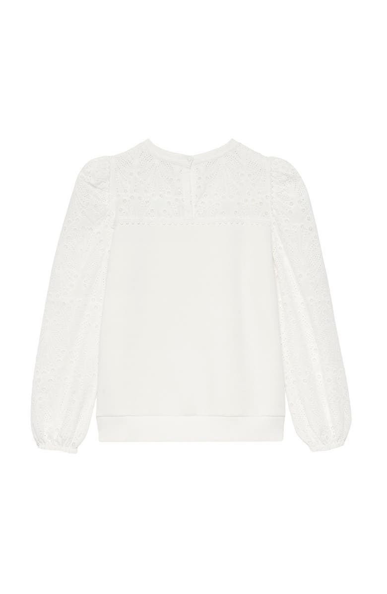 MINT VELVET Broderie Detail Sweatshirt, Alternate, color, Ivory