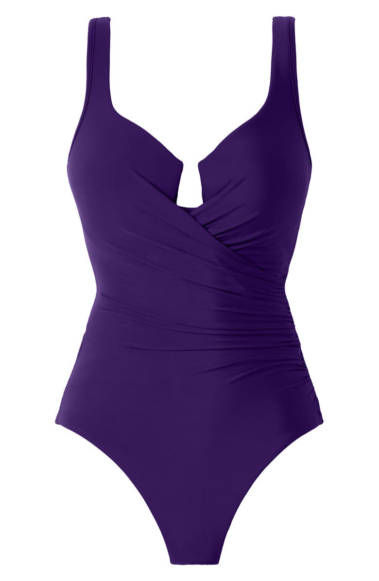Miraclesuit<sup>®</sup> Must Have Escape One-Piece Swimsuit, Alternate, color, Mulberry