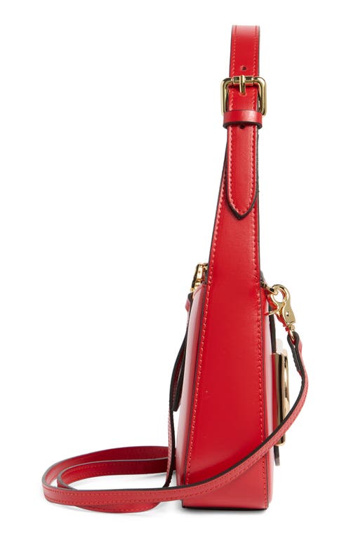 Valentino By Mario Valentino Kai Super Vlogo Shoulder Bag In Red