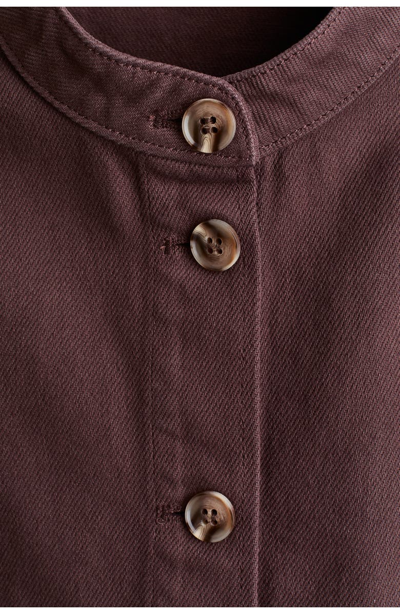 H&M Cotton Twill Jacket, Alternate, color, Dark Brown