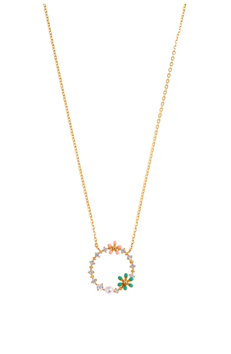 Arte Nova Jewellery Cami Necklace, Main, color, Silver Gold Plated