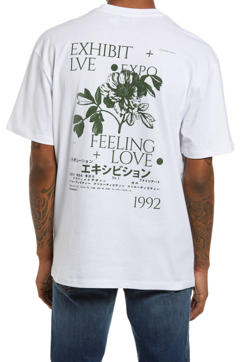 Exhibit Print Men's Graphic Tee, Alternate, color, WHITE