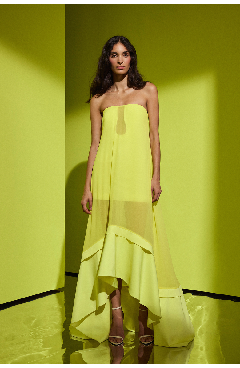 BCBG Maxazria Farrah Gown, Alternate, color, Firefly
