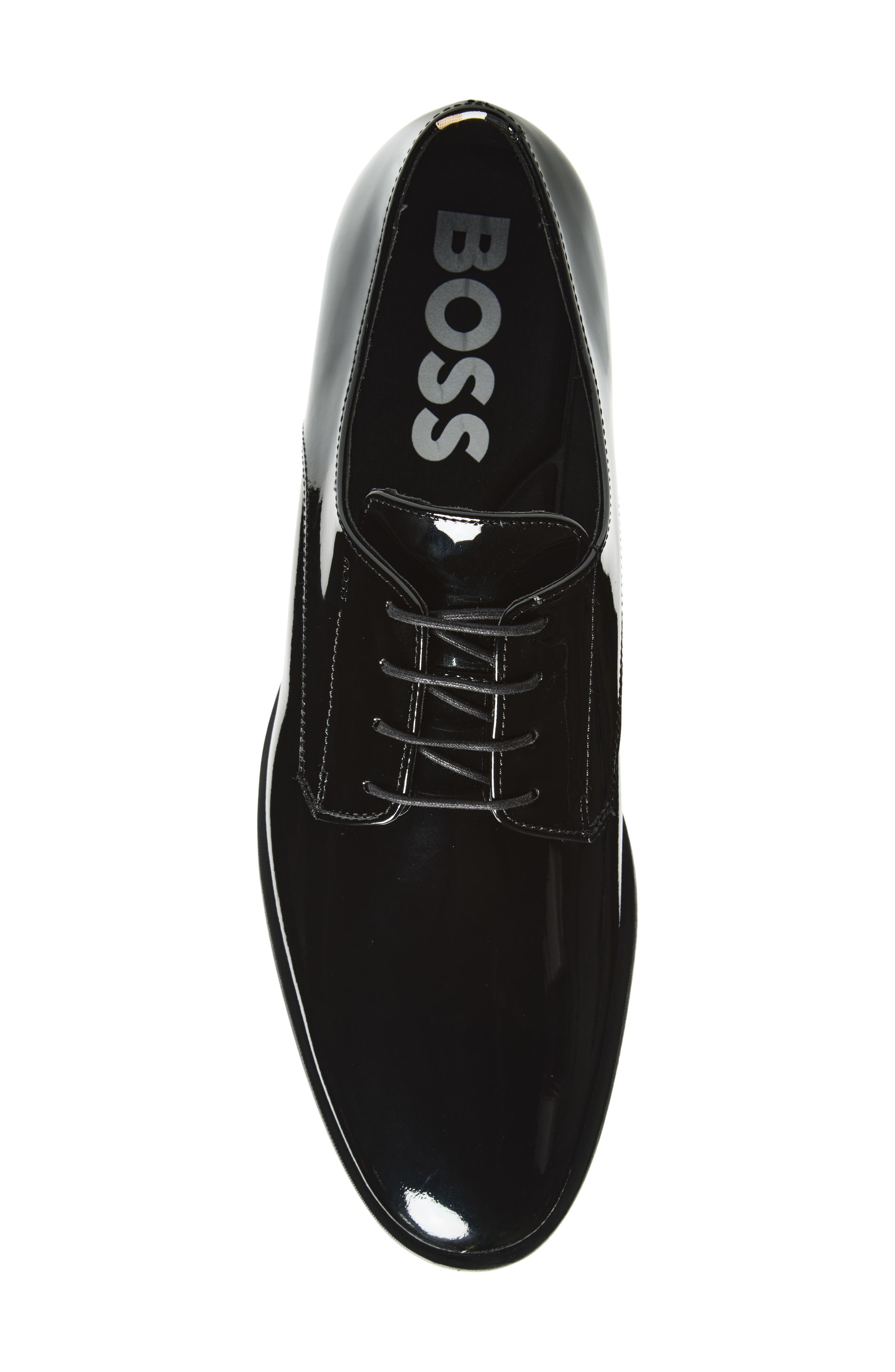 BOSS Colby Patent Derby, Alternate, color, Black