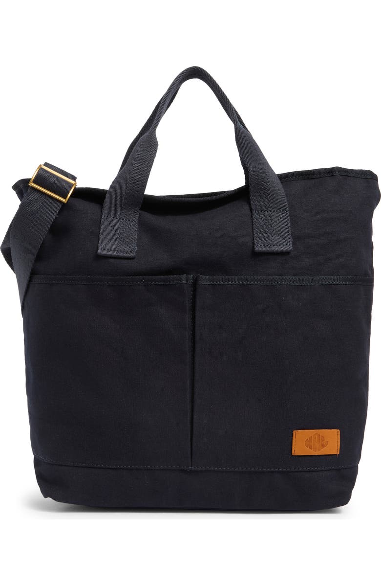 New Amsterdam Leatherworks Ayla Canvas Crossbody Bag, Main, color, Midnight