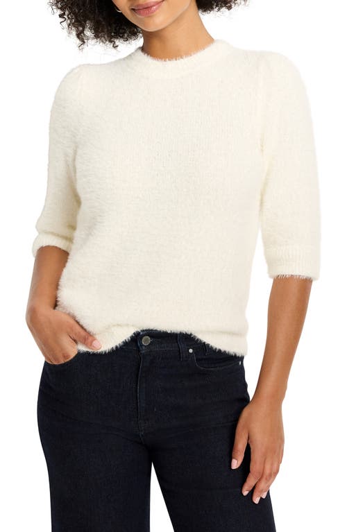 Nic + Zoe Nic+zoe Cozy Chic Elbow Sleeve Sweater In White