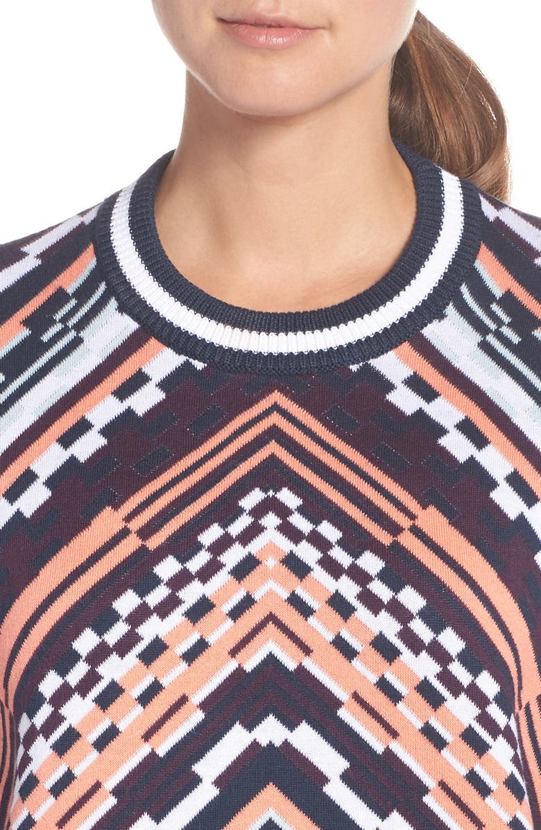 Sweaty Betty Brixton Chevron Sweater, Alternate, color, 
