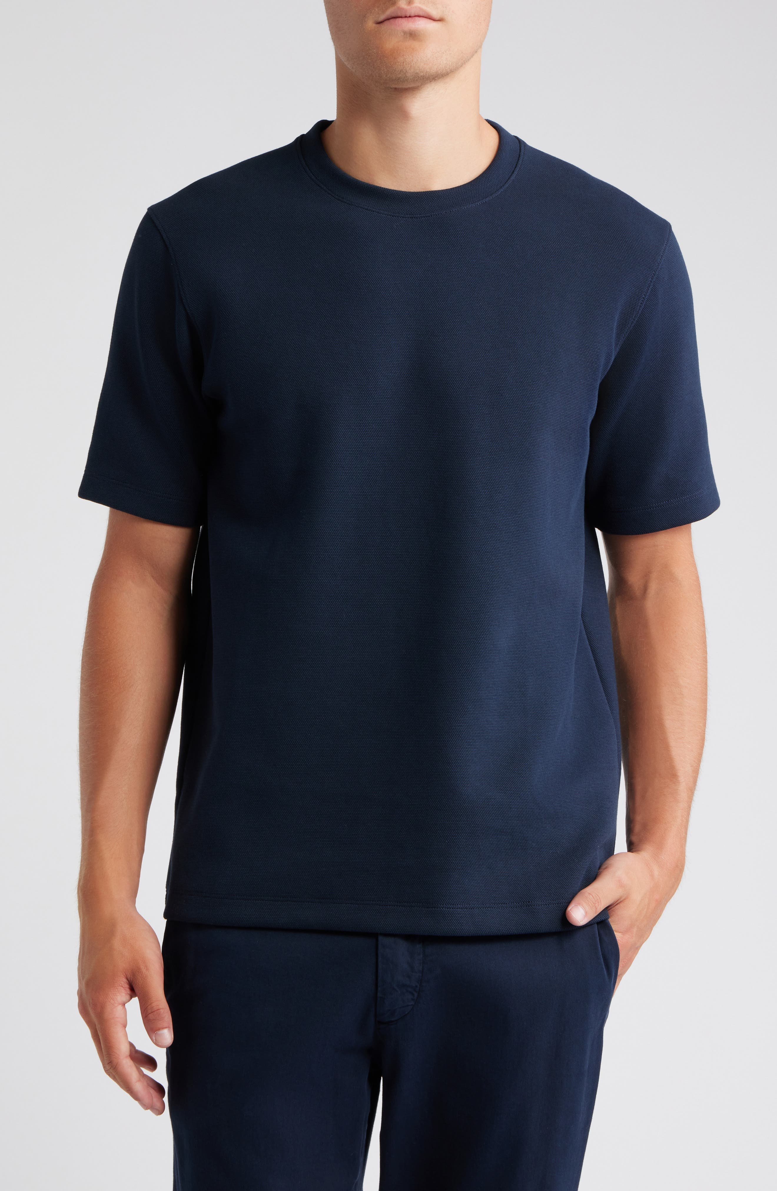 Theory Delroy Double Piqué Crewneck T-Shirt