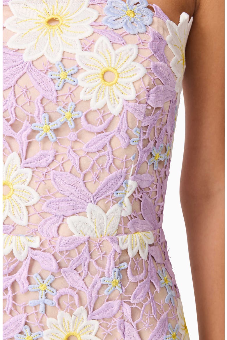 Sigrid Strapless Minidress, Alternate, color, LILAC MULTI