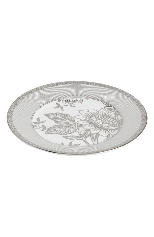 Wedgwood Silver Tonquin Bone China Plate In Gray