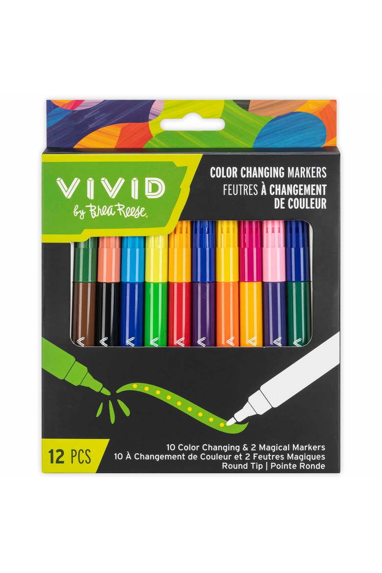 Color Changing Markers, 10 Color & 2 Magic Ink Markers, Main, color, Multicolored