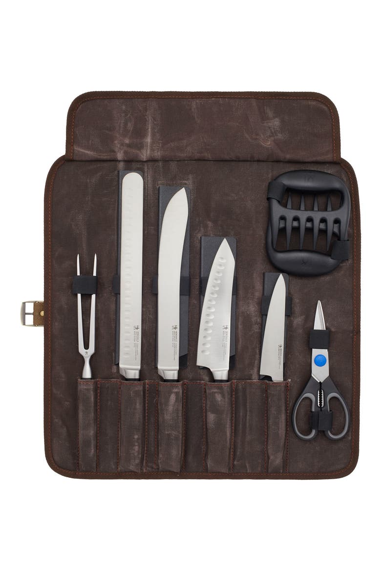 FORGED ACCENT 9-PC BBQ SET, Main, color, SILVER
