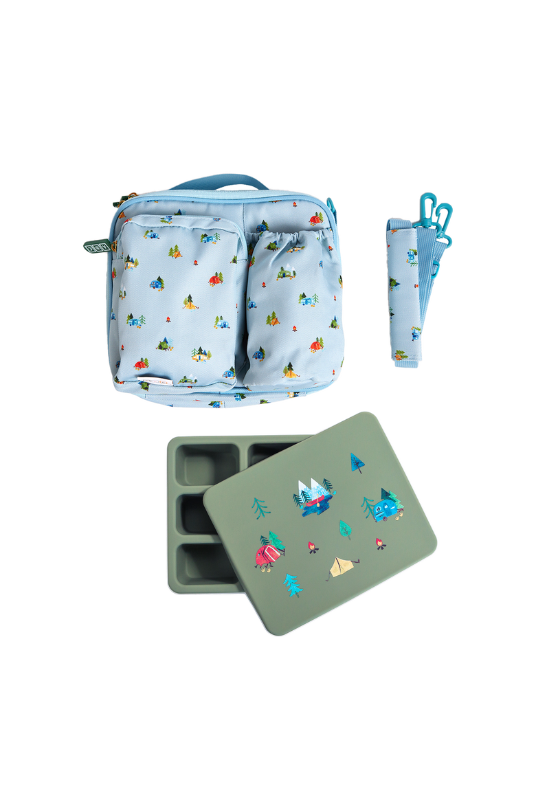 Bento Box and Lunch Bag Set, Main, color, Camper Sage Green