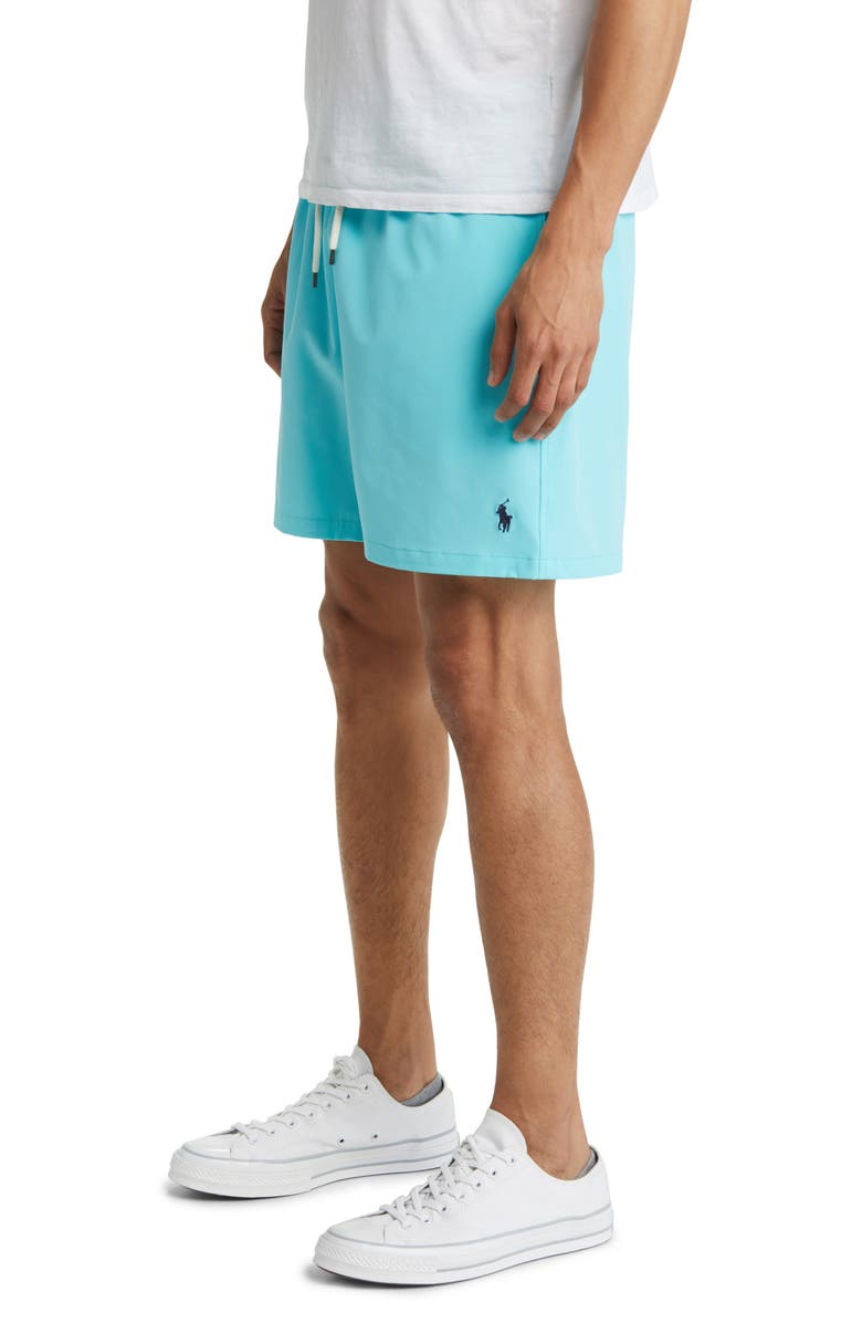 Polo Ralph Lauren Traveler Swim Trunks, Alternate, color, Hammond Blue