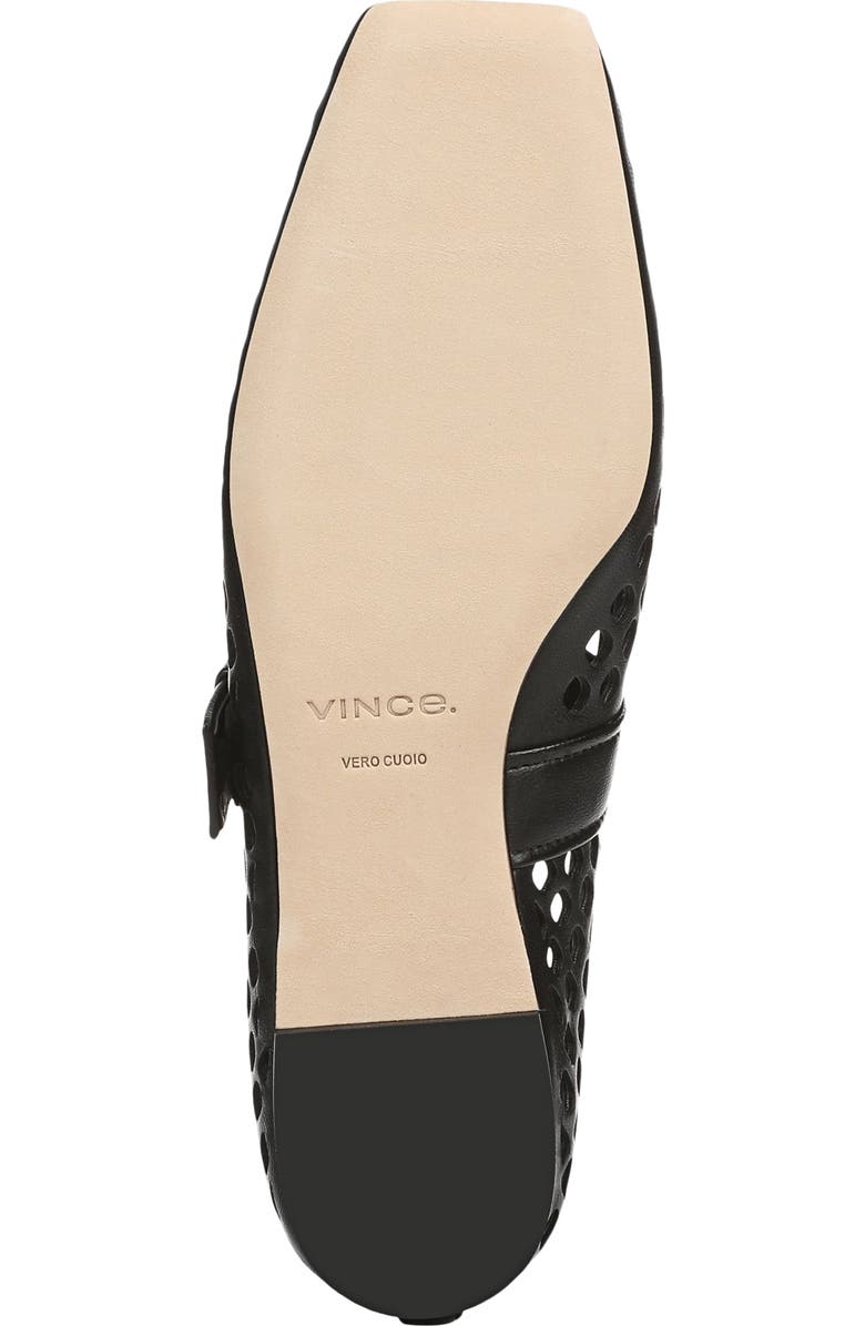 Vince Daniela Perforated Mary Jane Flat, Alternate, color, Black