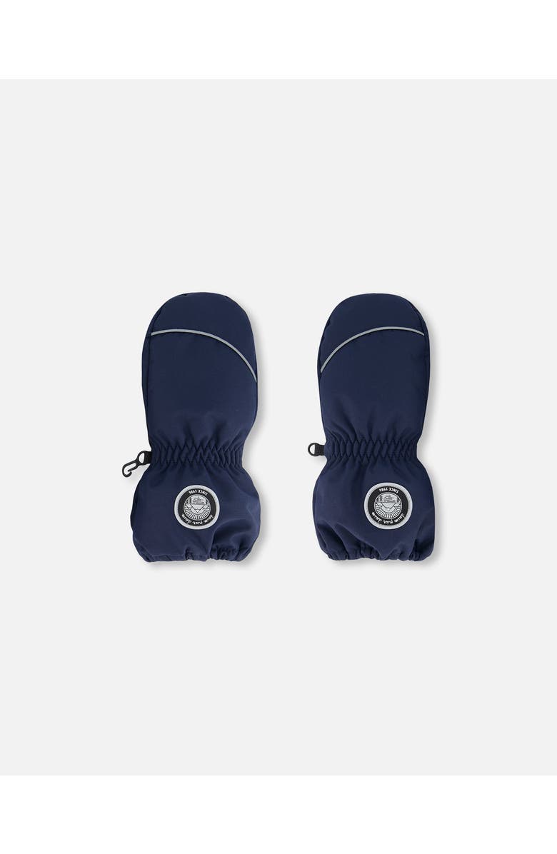 Deux par Deux Baby Unisex Solid Mittens Navy, Main, color,