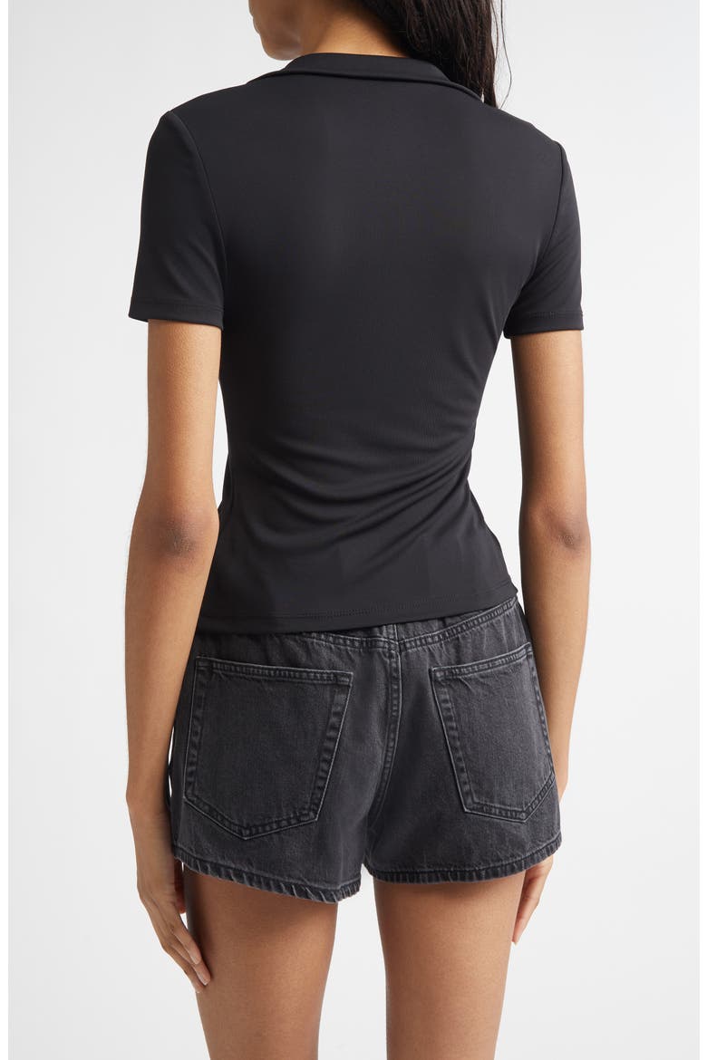 Alexander Wang Short Sleeve Zip Rashguard Top (Women) | Nordstrom