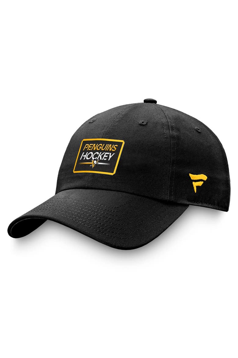 Men's Fanatics Branded  Black Pittsburgh Penguins Authentic Pro Prime Adjustable Hat, Main, color, Black