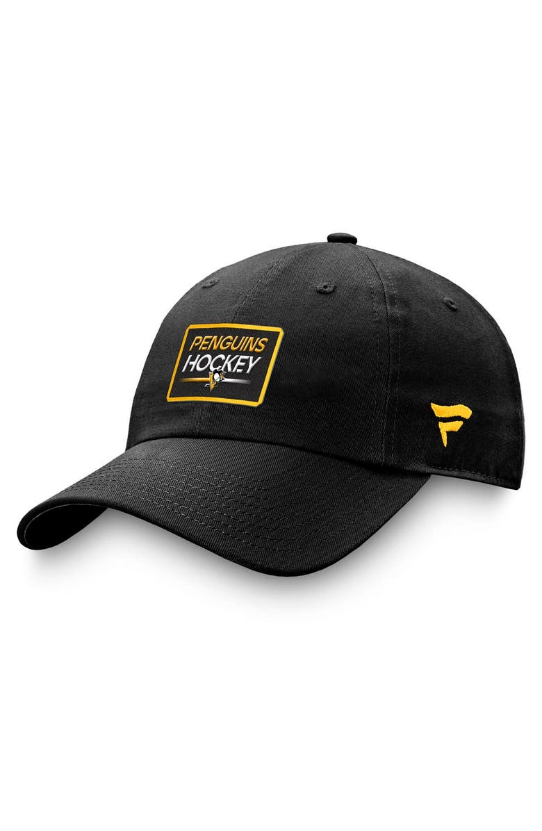 FANATICS Men's Fanatics Branded Black Pittsburgh Penguins Authentic Pro Prime Adjustable Hat, Main, color, Black