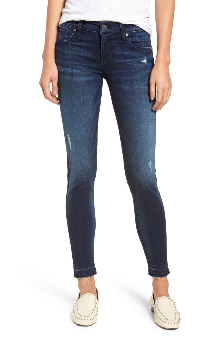 Donna Release Hem Skinny Ankle Jeans, Main, color, CIVILITY