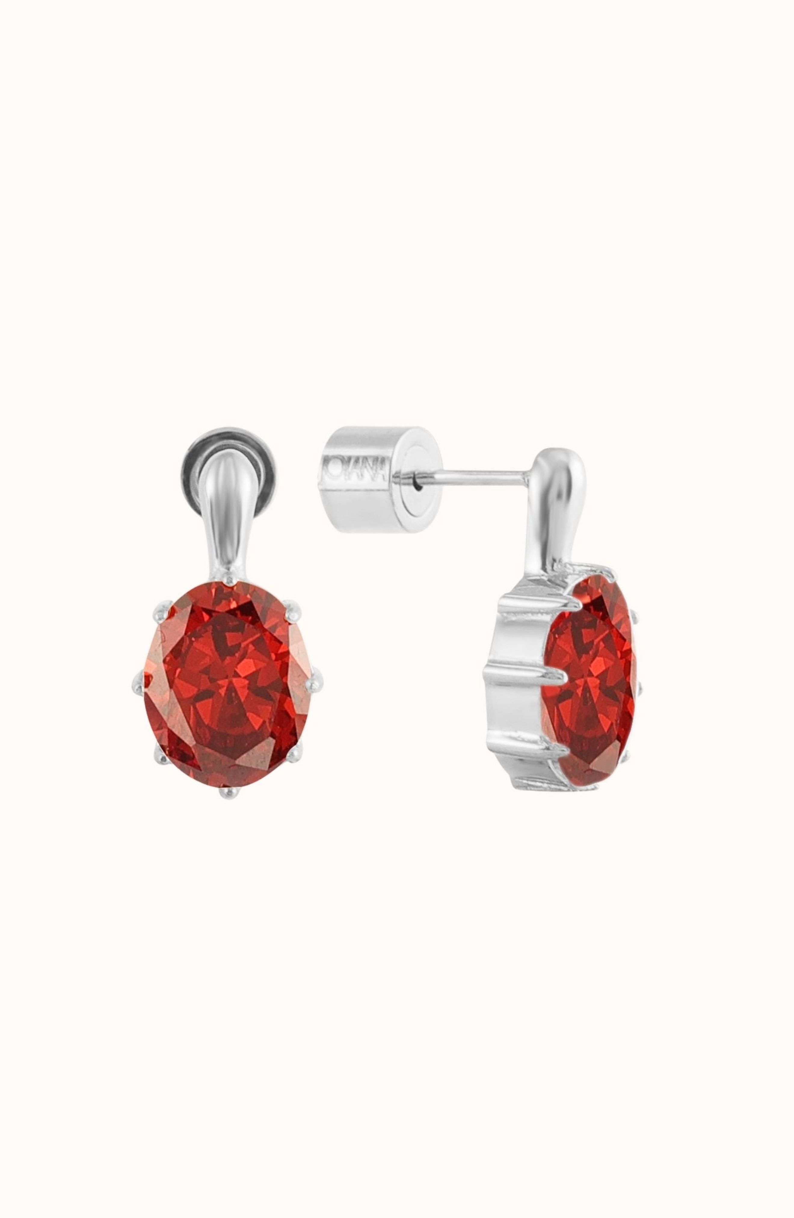 Garnet / White Silver