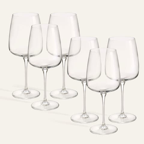 Poznan Glass Red Wine Glass 20 Oz. Transparent Set Of 6