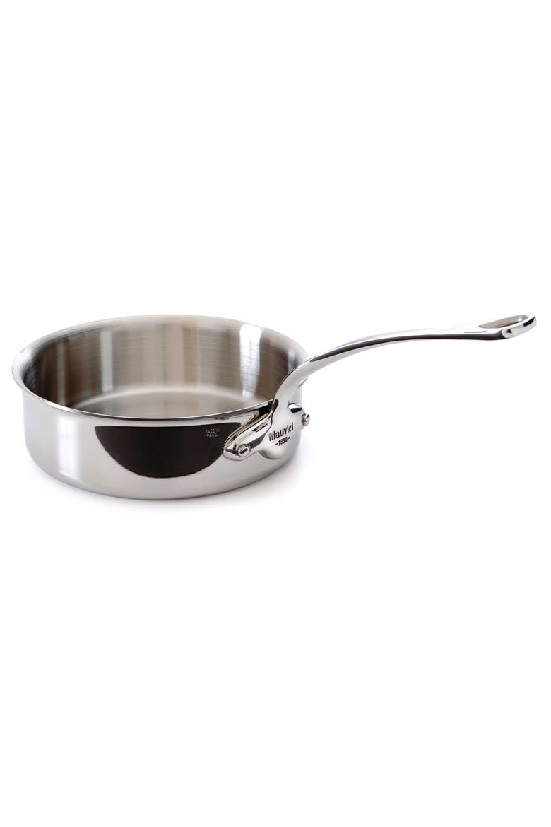 M'Cook 6.2 qt. Stainless Steel Saute Pan With Helper Handle, Main, color, Silver