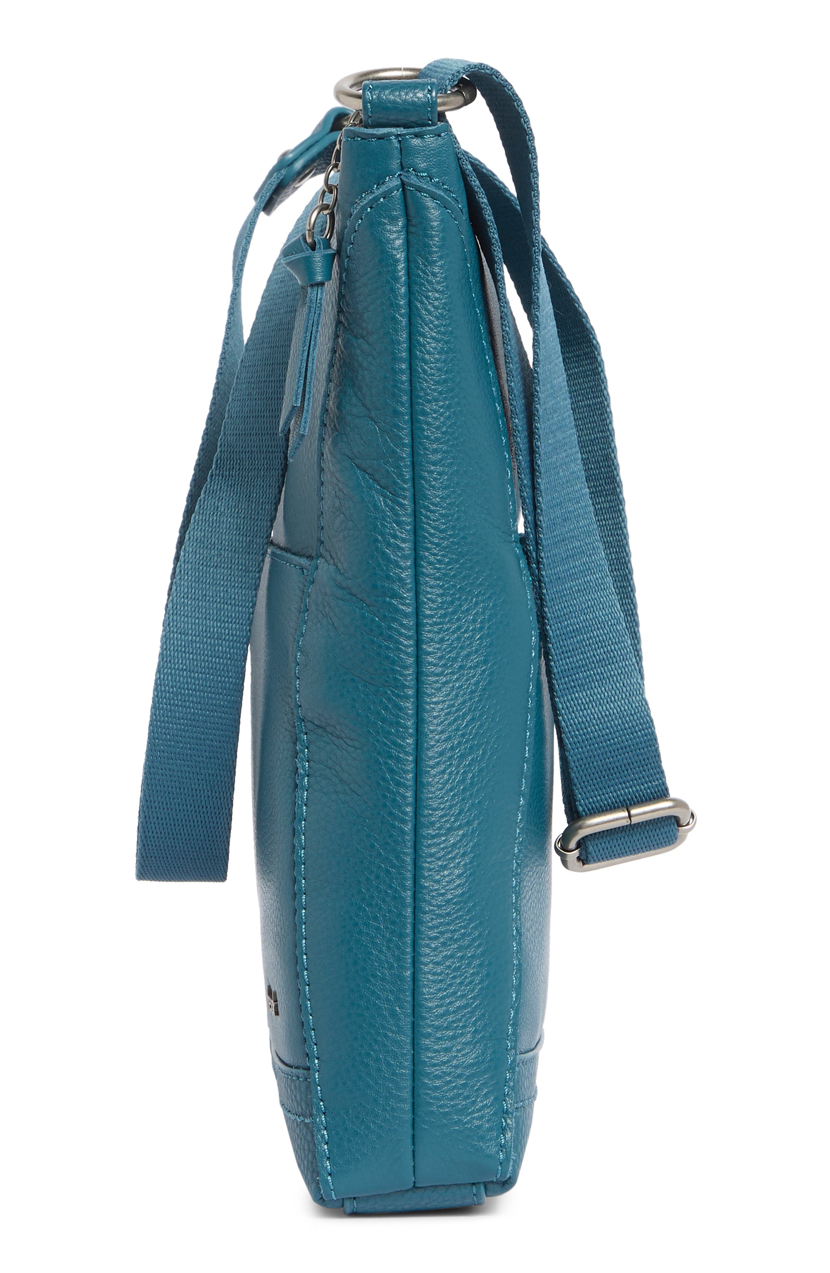 Lucia Leather Crossbody Bag, Alternate, color, DEEP TEAL