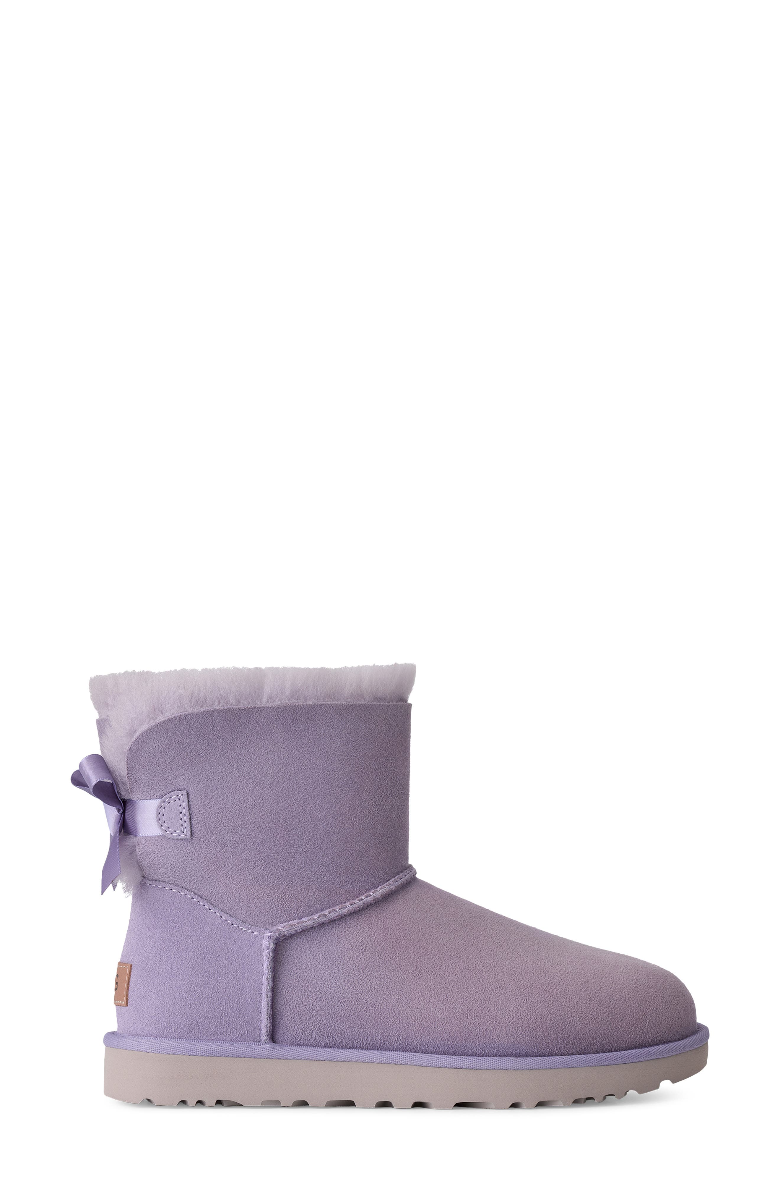 Mini Bailey Bow II Genuine Shearling Bootie, Alternate, color, WLLC