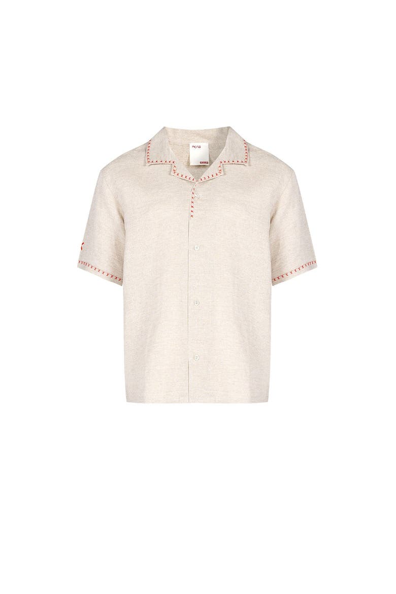 Linen Blend Free Heaven Linen Shirt, Main, color, beige