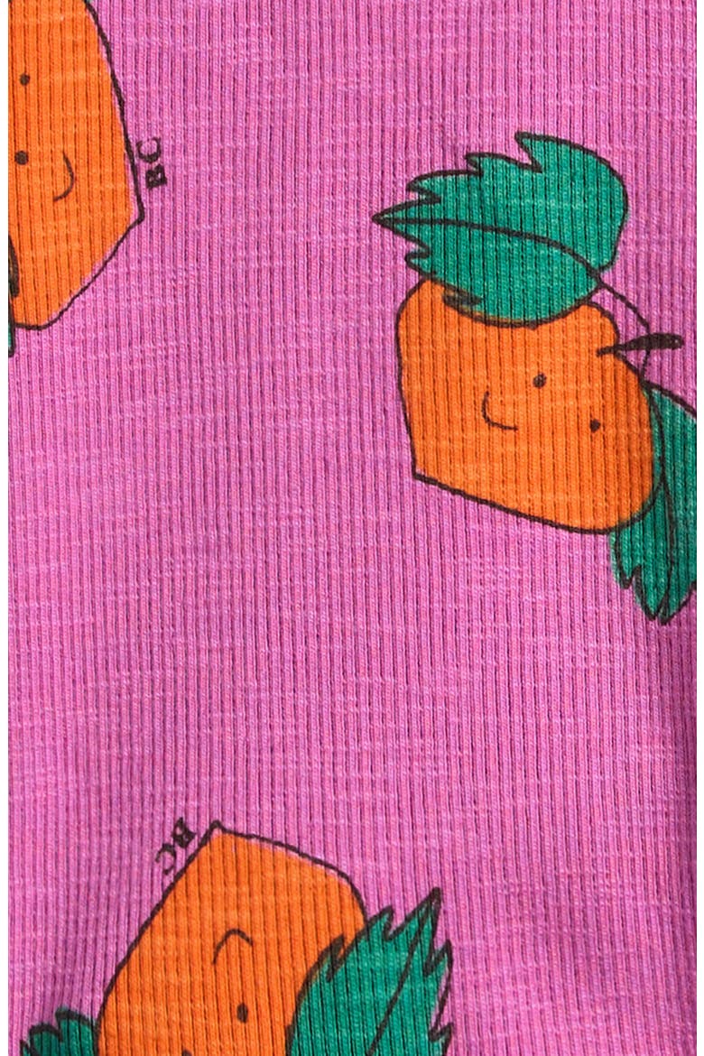 Tangerine Print Stretch Organic Cotton Shorts, Alternate, color, FUCHSIA