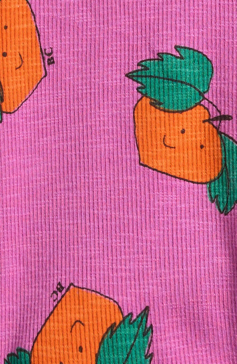 Bobo Choses Tangerine Print Stretch Organic Cotton Shorts, Alternate, color, Fuchsia