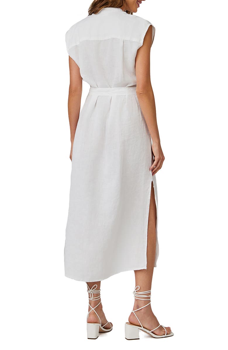 Bella Dahl Cap Sleeve Linen Shirtdress, Alternate, color, 