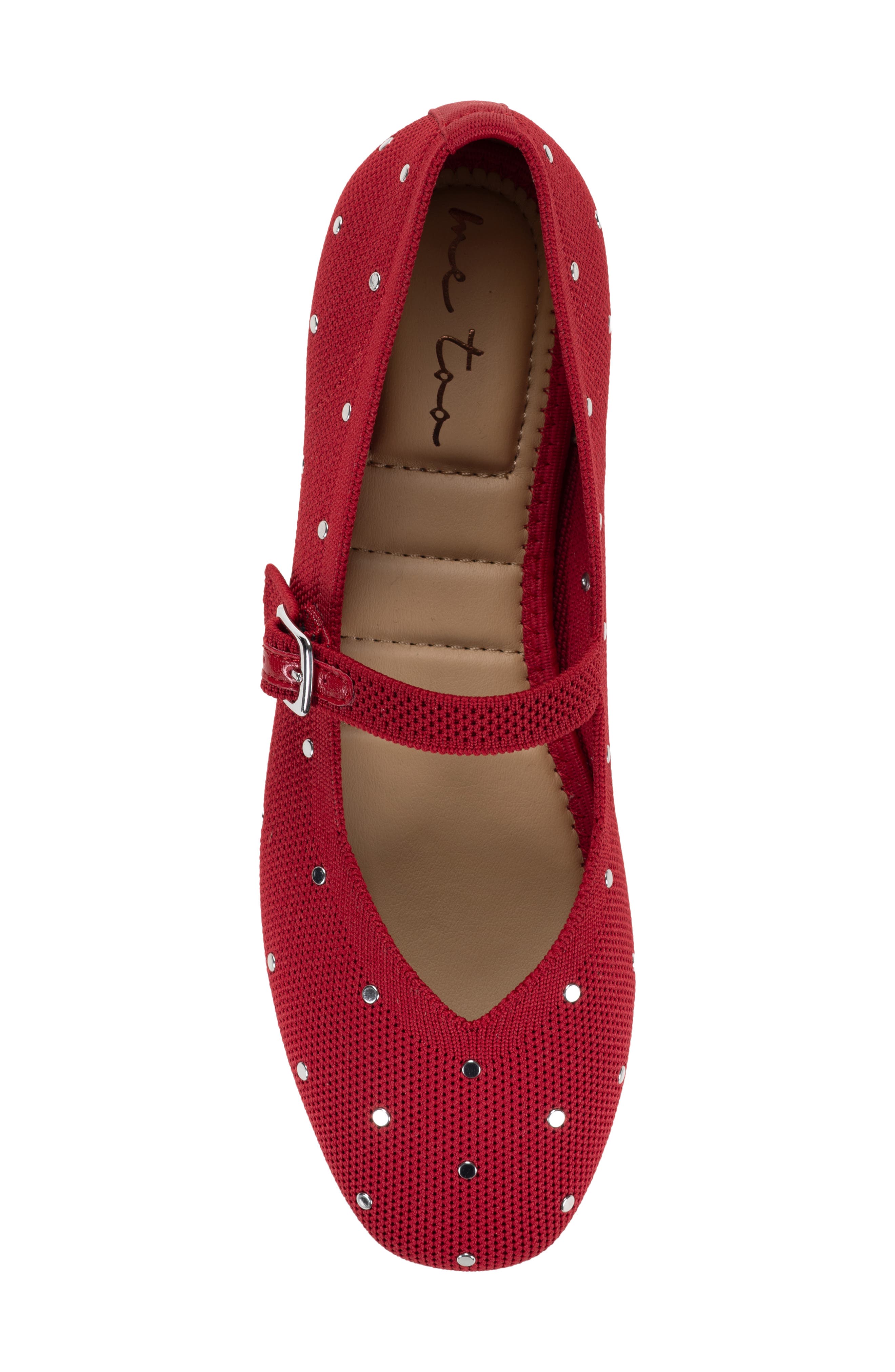 Serenity Mary Jane Flat, Alternate, color, MT RED