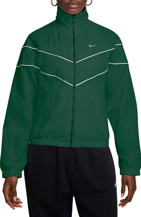 Nike green rain jacket best sale