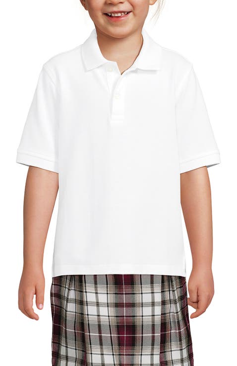 School Uniform Kids Short Sleeve Mesh Polo Shirt