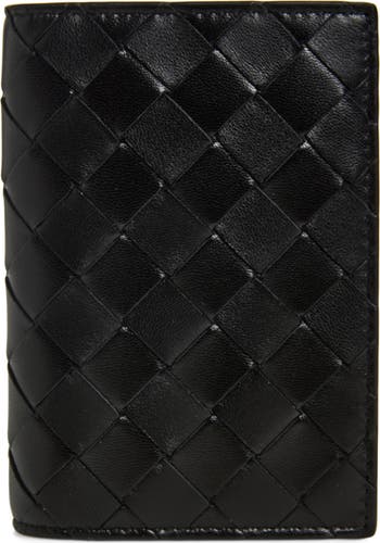 Intrecciato Leather Passport Case