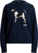 Lauren Ralph Lauren Intarsia Beagle Cotton Sweater