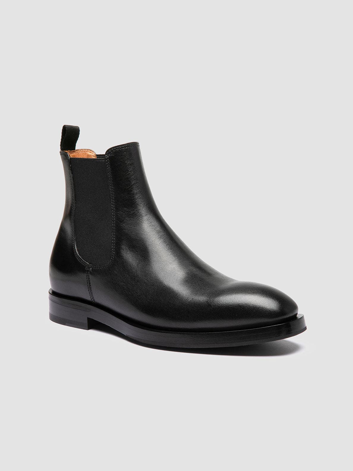 Ortega 003 Leather Chelsea Boots, Alternate, color, Black
