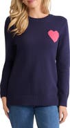 Jones New York Heart Cotton Blend Intarsia Swetaer